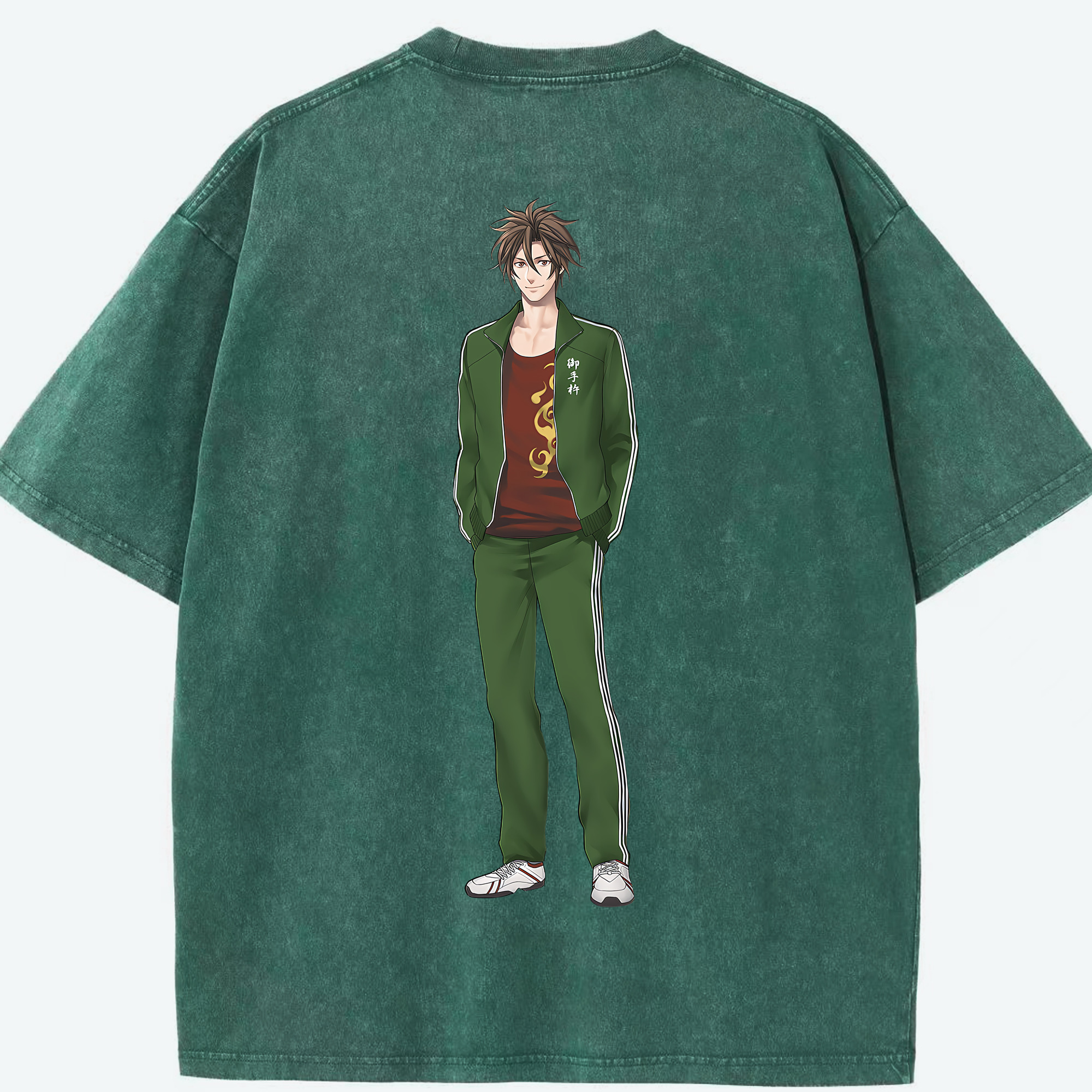 （画像用） 刀剣乱舞 Touken Ranbu 綿100% ヴィンテージ風 半袖Tシャツ（背面プリント）